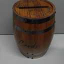 Wooden Wedding Card Box for Reception, Whiskey Barrel Gift Card Box for Party, Money Envelope Boxes with Slot & Holder for Graduation Bridal Shower Birthday Wedding Decor (Brown)