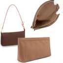 Lckaey Purse Organizer for Large Liner Compatible with Pochette AccessoriesPouch Inside Insert 3039-brown (9*1.71*4.2in)