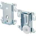 Therwen 2 Pcs 1-7/16 Inch Sliding Mirror Closet Door Roller Assembly Closet Door Wheels Steel-Framed Bottom Roller Replacement for Mirror Wardrobe