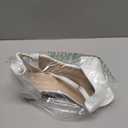 PARTY Women's Open Toe Ankle Strap Low Block Chunky Heels Sandals (9, White Pu B)