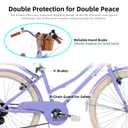 KEANO Poppy 24" Kids Bike for Girls 8-12 Yrs, 24 inch Bike Purple