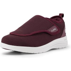 FitVille Diabetic Shoes for Women Extra Wide Walking Shoes Slip-On Orthopedic Shoes with Adjustable Strap for Swollen Feet Neuropathy - EasyTop Wings V2