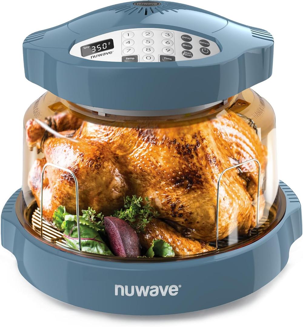 Nuwave Pro Plus 2 Infra-Red Oven, Countertop, Convection, Cook Fresh or Frozen, No Defrosting or Preheating, Cook Healthy, 360 Surround Heat, Adjustable Temps, 100 Presets, 50 Memory, Tough Power Dome, Cook up to a 10lb Turkey