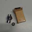 Hibbent All Metal 1 Pack Shower Head Flow Control Valve, G1/2 Brass Shut-off Valve with Metal Handle Lever, Shut OFF Water Flow Control Regulator for Handheld Shower, or Bidet Sprayer, Chrome (0.5 Inch)