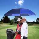 MRTLLOA Extra Large Golf Umbrella, 54/62/68/72 Inch Automatic Open, Oversize Double Canopy Vented Windproof Waterproof Sports Umbrellas for Rain