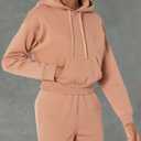 Amazon Essentials Womens Hoodies - Crop Pullover Sweatshirt (Available in Plus Size) (Beige, XL)