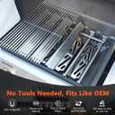 SUS304 18.75" Grill Grates for Weber Genesis 2, Genesis II 300 Series