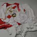 ReneeCho Mr Rabbit Costume the White Rabbit Costume Men Adult Famous Movie figure Halloween Set Funny Bunny Suit L