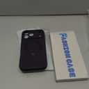 for iPhone 17 Pro Max Silicone Case with Magnetic Stand (Matte Dark Purple)