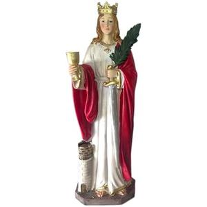 Moviebros St. Barbara Statue, Saint Barbara Holy Figurine Sculpture, 9 Inch