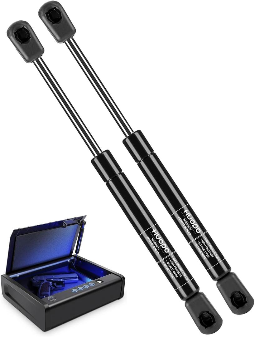 HUOPO QAP1BE 7.5 inch 20lbs Gas Struts for Sentry Safe Replacement Parts, SL31-20-1 Spring Lift Support for RV Cabinet Door Boat Hatch Truck Tool Box Lid Sentrysafe QAP1BLX, 2 Pack