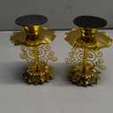 2 Pack Diwali Diyas for Pooja Purpose, Brass Lotus Ghee Lamp Holder Indian Diyas for Diwali Oil Lotus Candle Lamp Buddha for Home