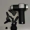 Deep Tissue Massage Gun, Portable Percussion Electric Muscle Massager for Pain Relief, Handheld Massagers with 30 Speeds & 6 Attachments for Back and Neck, Gifts for Men Women (Black)