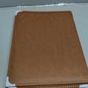 2-Pack Restaurant Menu Covers 8.5 x 11 - Menu Holder 4 Page 8 View, Menu Book Menu Sleeves for Restaurant, Bar, Leather Brown