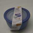 Oggi Set of 4 Prep, Store & Serve Plastic Bowls - w/See-Thru Lids- Dishwasher, Microwave & Freezer Safe, (0.7, 1.4, 2.6, 4 Quarts) - Multicolor