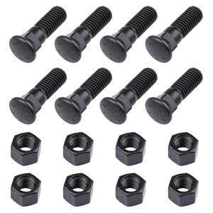 8Pcs Grade 8 Blades Cutting Edge Plow Bolts & Nuts 5/8" UNC-11 x 2-1/4", 5/8 Cutting Edge Bolts, Grader Blade Bolt for Snow Plow, Tractor Attachment, Construction Machinery