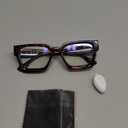 livho Oversized Blue Light Blocking Glasses for Woman and Men - Rectangle Fashion Glasses for Computer, Chic Preppy Frame (*Coco Tortoise)