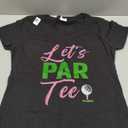 Womens Let's Par Funny Golf Golfer Girl Women Golfing Party T-Shirt, S