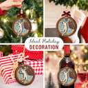 4 x Volleyball Christmas Ornament 2025 - Volleyball Gifts for Teen Girls, Players, Team, Fans, Lovers, Coach - Sports Gifts for Her, Sisters, Friends - Wooden Sports Tree Decorations