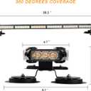 ASPL 38.5" 78 LED Strobe Light Bar Double Side Flashing High Intensity Emergency Warning Flash Strobe Light with Magnetic Base for Safety Construction Vehicles Tow Trucks Pickup (Amber)