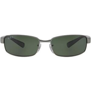 Ray-Ban RB3364 Metal Polarized Rectangular Sunglasses