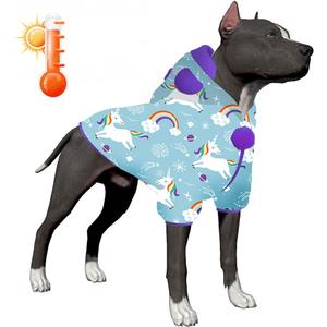 LovinPet Dog Jackets, Dog Sweaters, Soft & Upgrade Lightweight Fabric Fashion Starlight Rainbow Wild Horse Dog Clothes, Fashion Dog Flannel Shirt for Medium Large Breeds Dog Indoor Outside Using