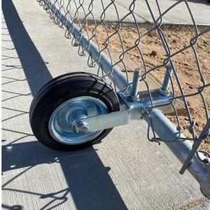 Bailoo Gate Wheel Supporting Swing Gate with 1-5/8" Thru 2-1/8" Gate Frames, Gate Support Wheel for Metal Tube Gate, Chain Link Fence, Prevent Gate from Dragging (1 Pack)