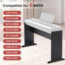 penypeal CS-46 Keyboard Stand Compatible for Casio Digital Piano CDP-S360/EP-S330BK/EP-S130BK/EP-S120BK/EP-S320BK, CDP-S160/CDP-S110/CDP-S100/CDP-S150 (Only), Wooden, Black