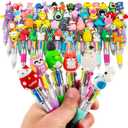 HNSYYF Multicolor Pen in One - 4-in-1 Cute Pen Set for Kids - 60 Ballpoint Pens for Birthdays and Children's Parties - Fun Gifts Assorted Lnk Kawaii Pens