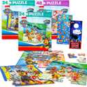 Paw Patrol Movie Premier Jigsaw Puzzle Set - 3 Pack Bundle with Two 24 Pc Puzzles, a 48 Pc Puzzle, Stickers and More for Kids and Adults