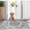 Hallway Washable Runner Rug - 2x3 Kitchen Rugs Entryway Rug Runner Vintage Soft Floor Mat Non Slip Indoor Farmhouse Carpet for Bathroom Living Room Bedroom (2 X 3, Brick)