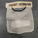 Mesh Hanging Storage Bag Wall Mounted Organizer for Kitchen Daily Supplies Reusable Pocket Sink Pantry Use(Beige) (24X40cm)