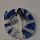 Dog Tie Out Cable,20FT Heavy Duty 4mm Outdoor Runner Cable with Shock Absorbing Spring and 360Swivel Clips, Dogs Chain for Yard Training Running, Fit Medium Large Pets Up to 350lbs, Blue