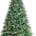 6-ft Pre-lit Artificial Christmas Tree with Multicolor LED Lights
