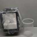 Emliviar 17 Inch Outdoor Pendant Light, Exterior Hanging Light in Oil Rubbed Bronze Finish with Seeded Glass, YE19109H ORB