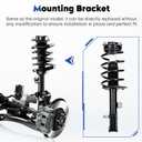 Front Complete Struts Assembly w/Coil Spring Shock Absorber Fit for Chrysler 200 2011-2014, 2008-2014 for Dodge Avenger, 2007-2010 for Sebring, Replace for 271131 271130, 2Pcs