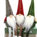 3pcs New Christmas Decoration Long Legs Rudolph Doll Christmas Children Gift Hotel mall Window Decoration