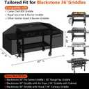 Griddle Cover for Blackstone 36" Griddle - 2026 Upgraded 1000D Heavy Duty Waterproof Flat Top Grill Cover, Tear & Fade Resistant with Buckle & Air Vents, Fits Blackstone 1528 & More 4-Burner Griddle