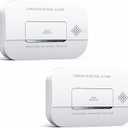 Ecoey Carbon Monoxide Detectors, 10-Year CO Detector with Human Alarm Sounds and Test Button, Carbon Monoxide Alarm with Electrochemical Technology and Low Battery Signal for Home, FJ127, 2 Packs