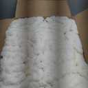 L'AGRATY Chunky Knit Blanket Throw,Soft Chenille Yarn Throw Blanket 50x60Handmade Cable Knit Crochet Blanket,Large Knit Blankets Chunky Yarn,Rope Knot Throw Blanket for Couch Sofa Bed Home Decor (Ivory)