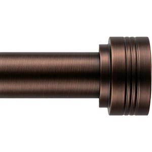 Curtain Rods for Windows 18-45 Inch,Adjustable Length 1 Inch Diameter Heavy Duty Curtain Rod for Bedroom/Kitchen/Dorm/Apartment/Door (Brushed Crimson Black)