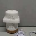 Earnest Living Essential Oil Diffuser White Ceramic Diffuser 100 ml Timers Night Lights and Auto Off Function Home Office Humidifier Aromatherapy Diffusers for Essential Oils