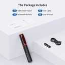 ATUMTEK Selfie Stick Tripod, 3-in-1 Extendable Aluminum Phone Tripod with Detachable Bluetooth Remote, Compatible with iPhone 17/16/15/14/13/12/11/11 Pro/XS Max/XR and Samsung Smartphones, Red