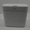 JOYBOS Bathroom Trash Can,3 Gallon Waterproof Automatic Small Bathroom Garbage Can with Lid, Slim Motion Sensor Plastic Narrow Trash Bin for Bedroom, Kitchen, Office,RV White