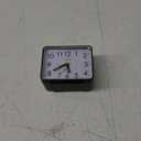 Loud Alarm Clock for Heavy Sleepers Adults, Silent No Ticking, Snooze, Manual Light, Battery Operated, Easy Set (Black)