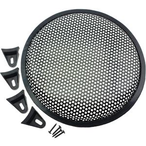 2 Pack 10 Inch Metal Mesh Speaker Grills Covers Subwoofer Grill Protective Case with with Mounting Screws for Home Audio Car Speaker [FDXGYH,Black]
