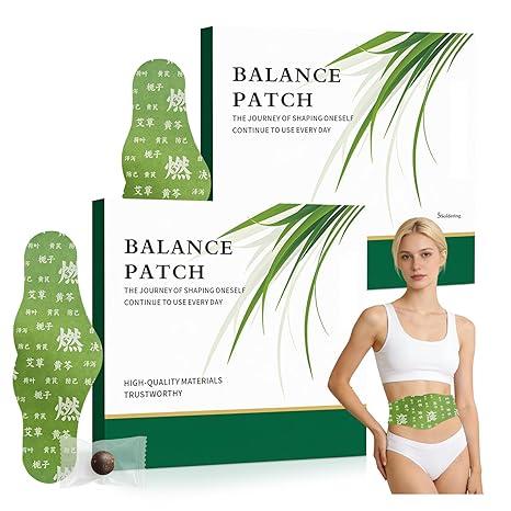 KOAVDMT Balance Patch Herbal Patch Pad Balance, 2026 New Mugwort Herbal Navel Patches, Supporting Reduced Bloating Appearance, Comfortable Adhesive Design, Gentle Formula for All Skin(2 Box 10 Piece)