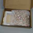 Patelai 321 Pcs Baby Sprinkle Decorations for Girl Sprinkled Baby Shower Donut Games Bingo Price Don't Say The Word Who Mom Clothespin for Pink Blue Sprinkle Donut Gender Reveal Party Decor Supplies