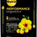 Miracle-Gro Performance Organics All Purpose Container Mix, 16 qt. - Organic, All Natural Plant Soil - Feed for up to 3 Months - All-Purpose Formula for Vegetables, Flowers and Herbs