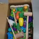 9 in 1 Montessori Toys for 1 Year Old, Wooden Hammering Pounding Toy Game with Xylophone for Toddlers 1-3, Gears and carrot harvest,1 Year Old Girl Birthday Easter Gifts, Learing Toys for babies